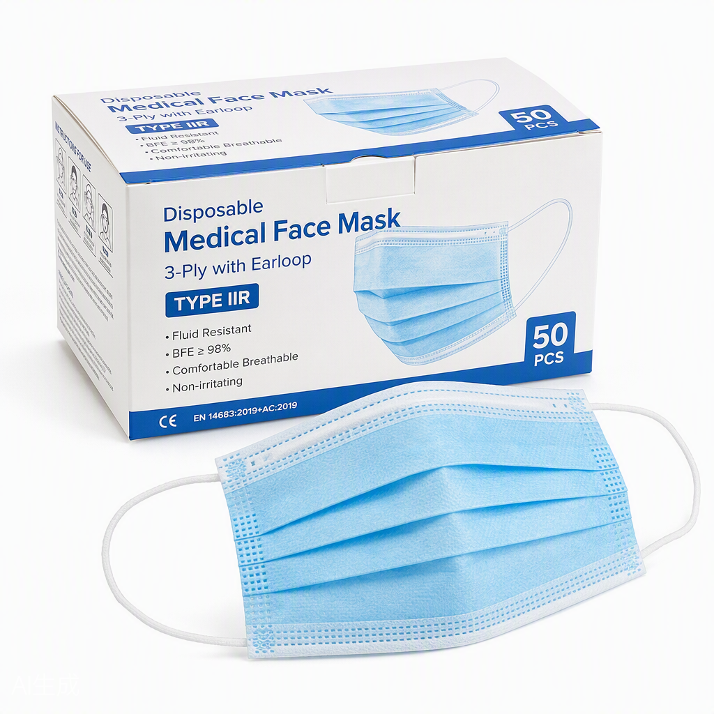3-Ply Disposable Medical Face Masks
