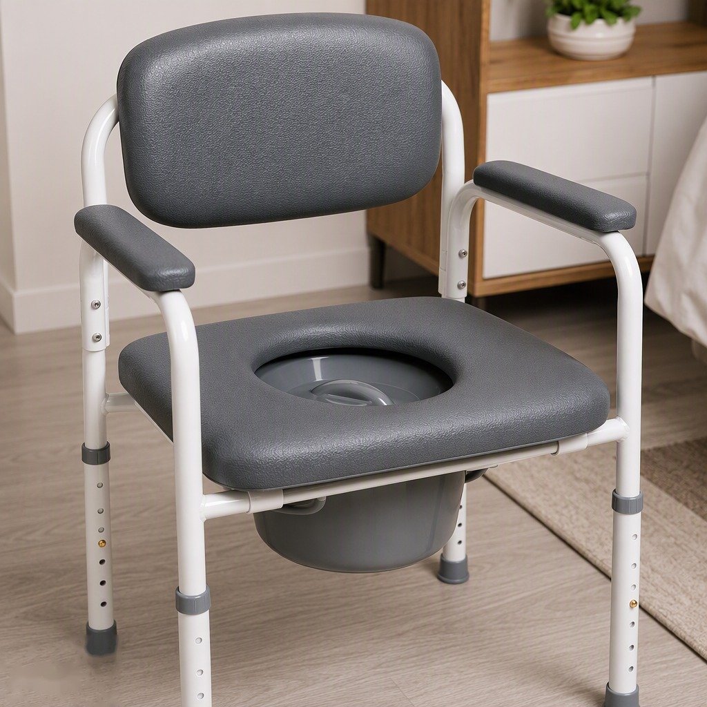 3-in-1 Bedside Commode Chair in use