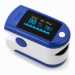 FO-POX-001 fingertip pulse oximeter with dual-colour OLED display