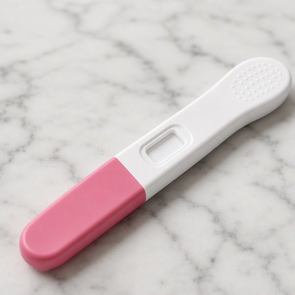 PT-KIT-001 pregnancy test stick in use