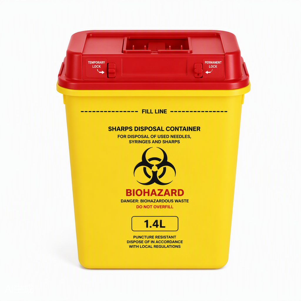 Sharps Disposal Container 1.4L