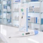 LCD display and beep-alert control of the DT-THM-001 thermometer