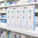 Retail box of the DT-THM-001 digital thermometer for pharmacy distribution